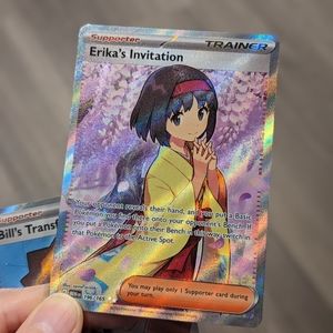Pokemon 151 Erika's Invitation Full Art Trainer Card 196/165 pokemon card